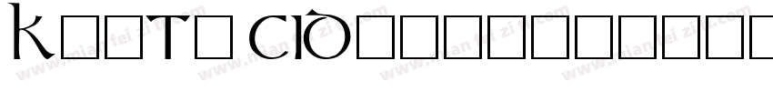 KaiTi CID字体转换